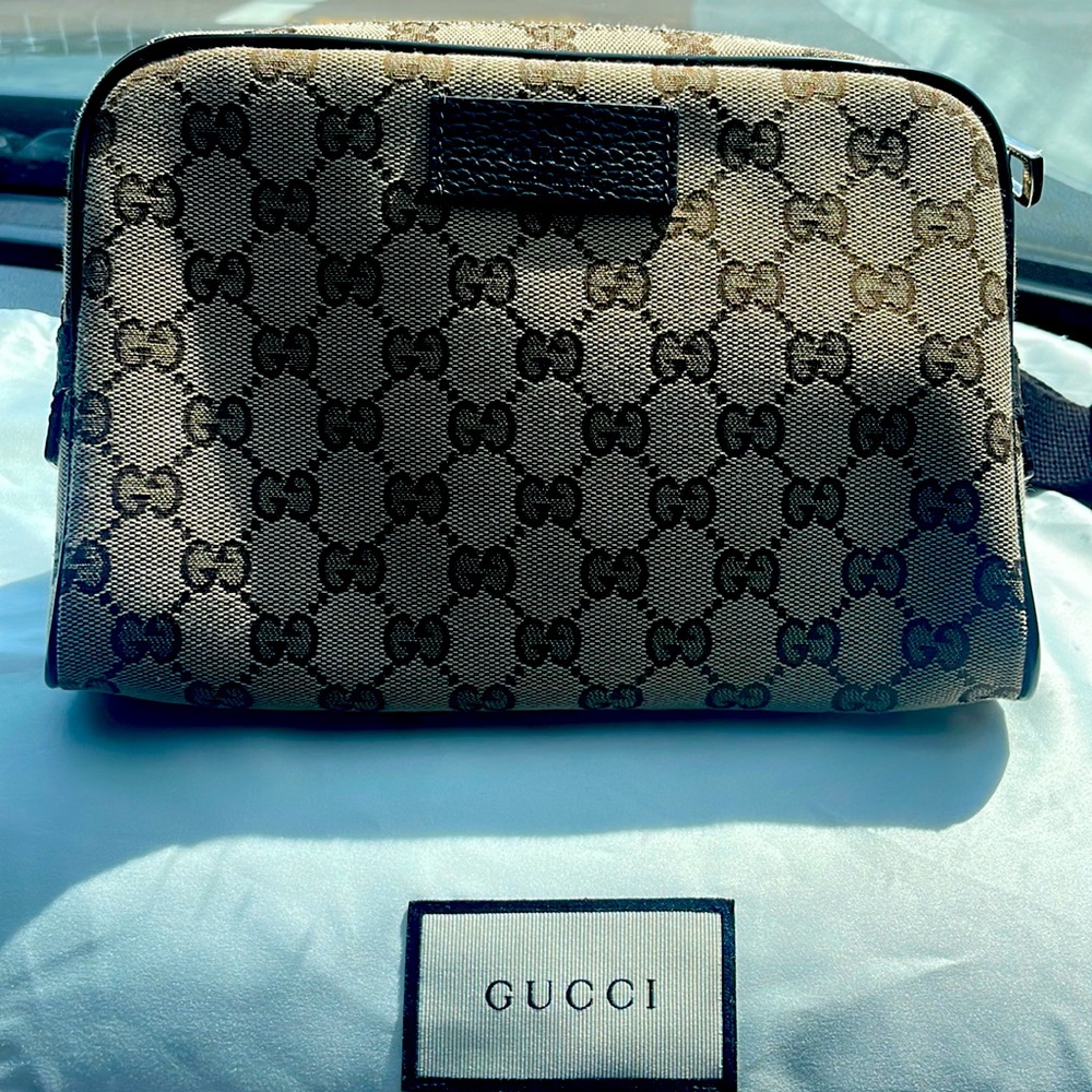 Gucci New GG supreme monogram Guccissima Canvas Fanny Pack Waist Belt Bag